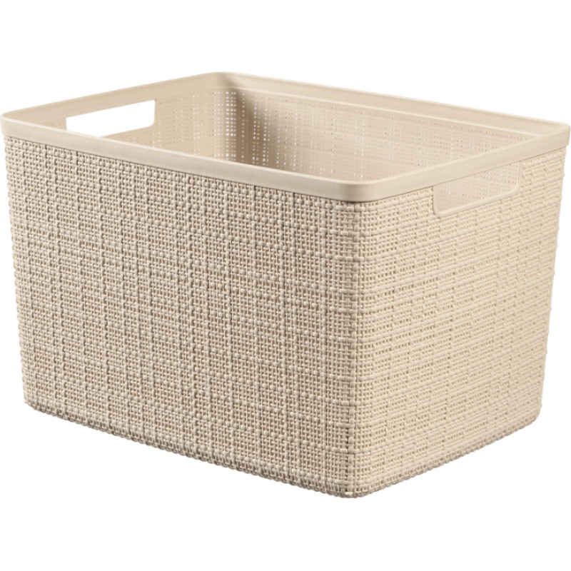 Curver Корзина Jute L 20L 36x28x23см кремового цвета