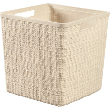 Curver Корзина Jute квадратная 17L 28x28x27см в кремовом цвете