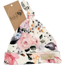 Baby In World BABY 01088 Czapka niemowlęca smerfetka r&oacute;ża 3-6m