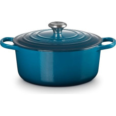 Le Creuset Чугунная круглая кастрюля Ø24см / 4,2л синий