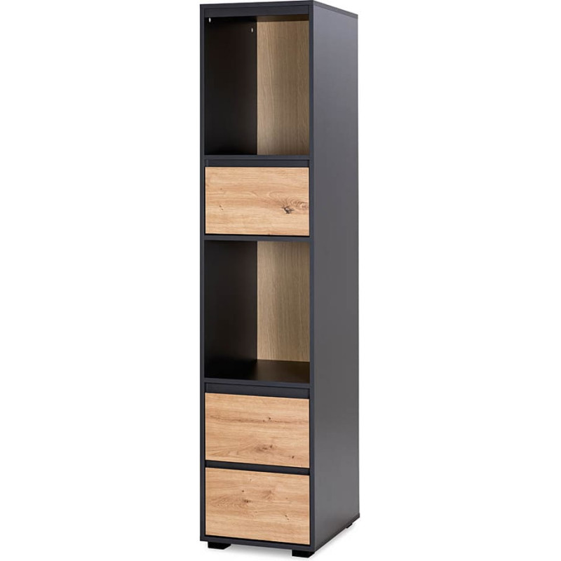 Klups LittleSky DALIA книжный шкаф, антрацит-серый