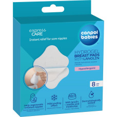 Canpol BABIES Hydrogel Soothing Breast Pads with Lanolin, 8 pcs., 1/656