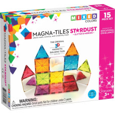 Magna-Tiles Магнитный конструктор блестящий, 15 деталей