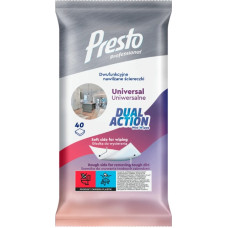 Presto Салфетки влажные универсальные Dual Action 40 шт.