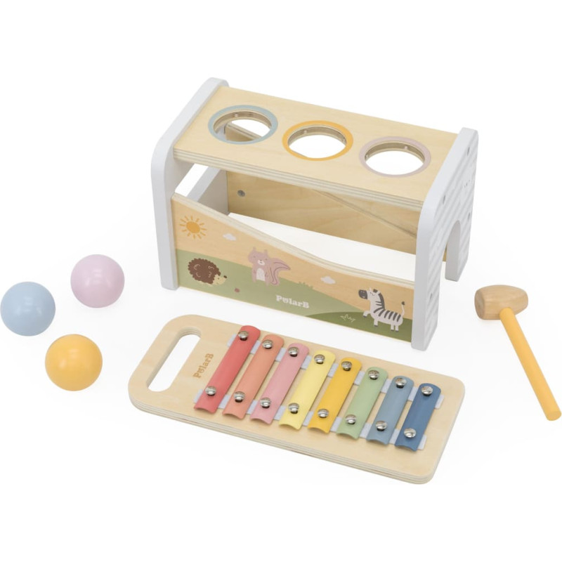 Viga деревянная игрушка Pounding Bench & Xylophone