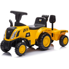 Moovkee Каталка-машинка- 658C -  TRACTOR with TRAILER - CAT - YELLOW