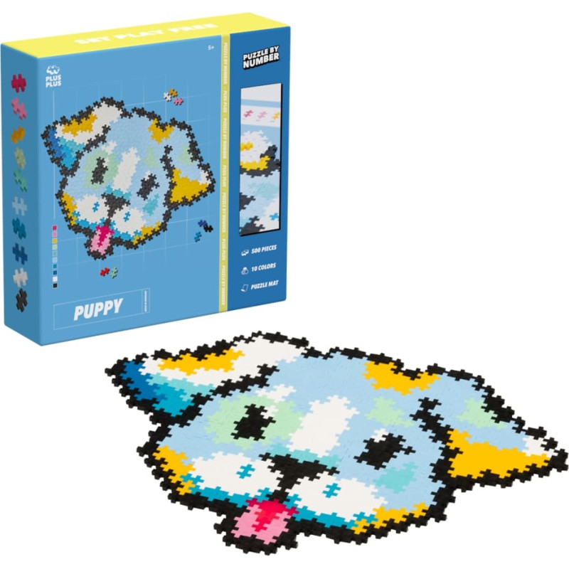 Plus Plus puzzle by number PUPPY, 500 pcs.