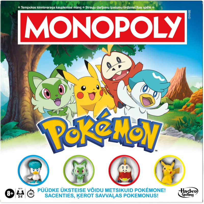 Monopoly Настольная игра Pokemon (на эстонском и латышском яз.)
