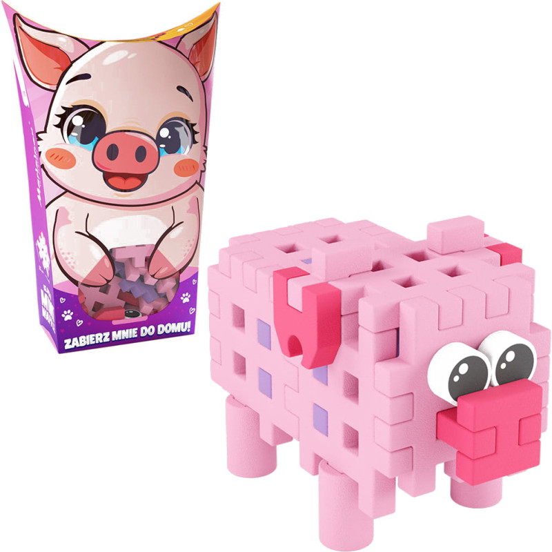 MINI WAFFLE POCKET PETS ŚWINKA 25 ELEM.