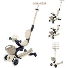 Globber самокат Go Up Baby Lights 360 °, brown, 844-466
