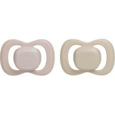 B.box BB300445 Smoczek dla niemowlaka 2 szt symetryczny silikonowy 6m+ r&oacute;ż/latte