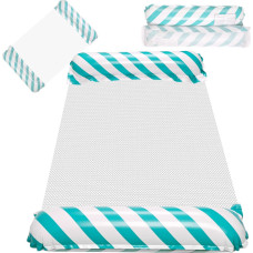 Materac dmuchany plażowy hamak wodny leżak fotel krzesło do pływania basenu niebieski