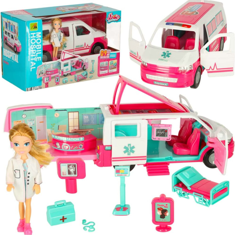 Аксессуары для кукольной мобильной больницы скорой помощи.