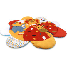 Milly Mally 6145 TinyMini JL639-2B развивающий коврик 2 в 1 "Цветок сафари"