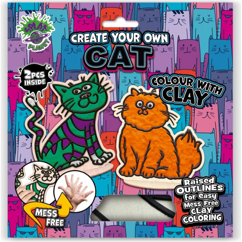 Splat Planet clay colouring Cats