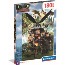 Clementoni CHILDREN PUZZLE super dragontrainer 2025, 180 pcs,, 29793
