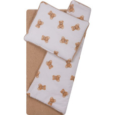 Duet Baby 766 комплект постельного белья для коляски, букле + принтованный хлопок, 75 × 100 см