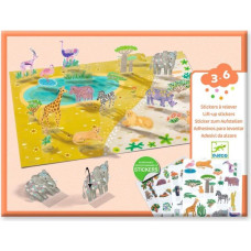 Djeco Подъемные наклейки - Животные