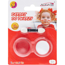 FARBY DO MALOWANIA TWARZY BIAŁO-CZERWONE