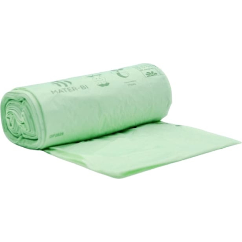 Biobag Компостируемые мусорные пакеты BioBag 30л (25 шт. в рулоне) 12мкр. 50х60см зеленые