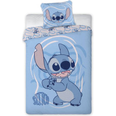 POŚCIEL KPL. Stitch 002W NIEBIESKI 160x200+70x80 BAWEŁNA