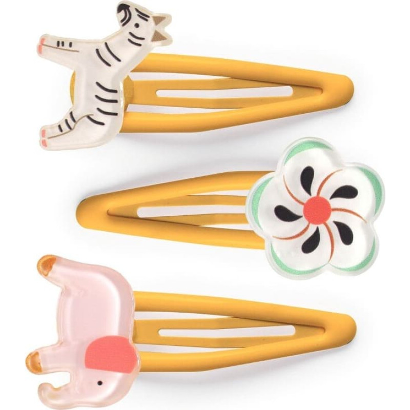 Djeco Plume - Коллекция Джунгли - Заколки для волос - Nadette (3 шт.)