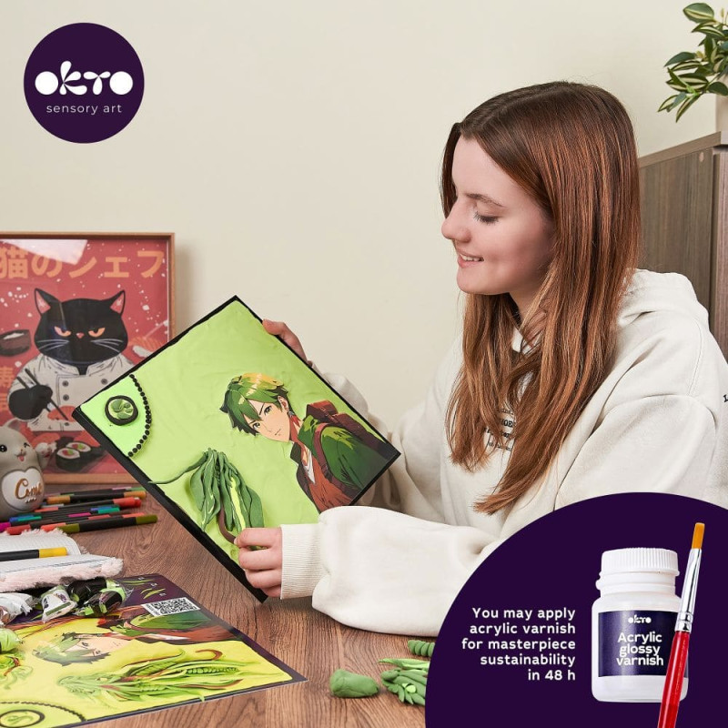 Okto Набор для креатива 3D картина MANGA Земля (29*29 cm)