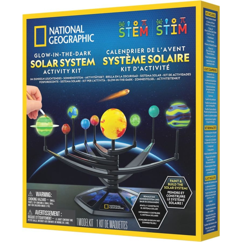 National Geographic set Glow in the Dark Solar System, CRSOLARSYS6L