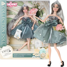 Woopie ROYAL Lalka Emi w Eleganckiej Sukni Tiulowej z Kokardą i Bukietem