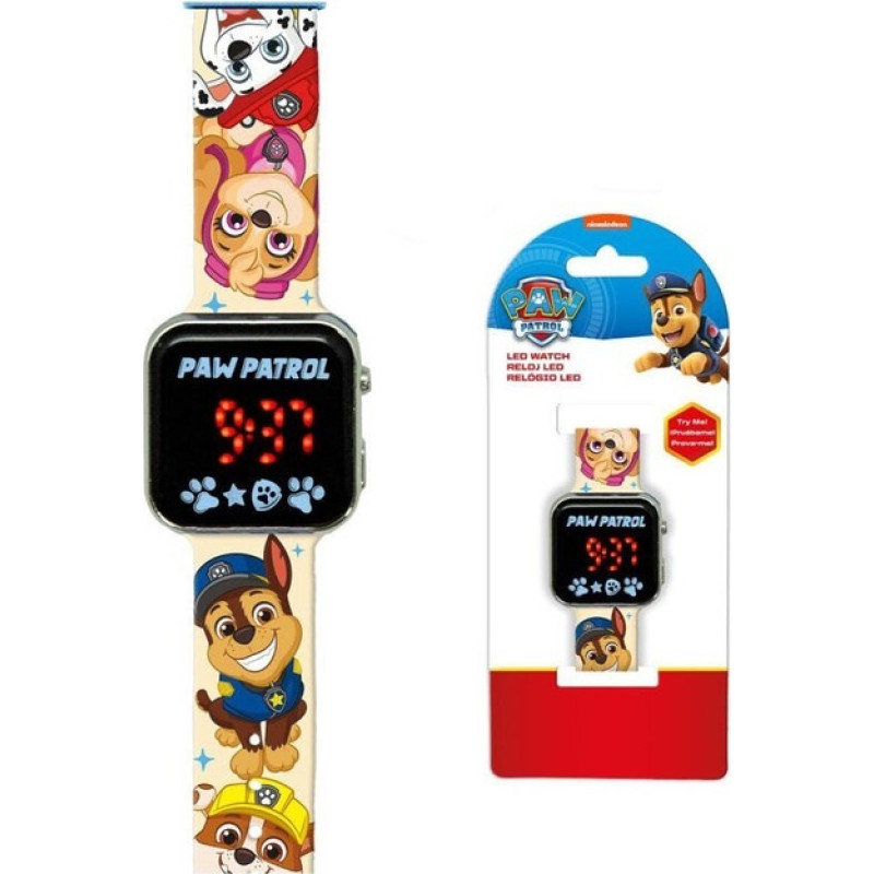Kids Euroswan - Akcesoria Licencyjne LED CLOCK  PAW PATROL