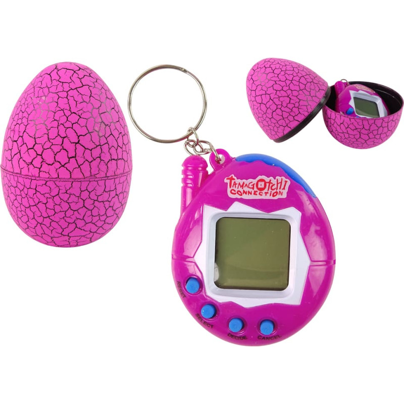 Tamagotchi munakujulises karbis roosa