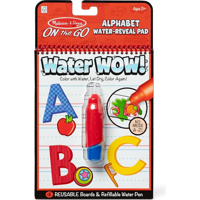 Melissa & Doug Water Wow! раскраска водой -Алфавит