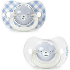 Beaba / Red Castle Fizioloģiskais silikona knupis Suavinex Night and Day 0-6 mēn. Wild&Free 2 gab