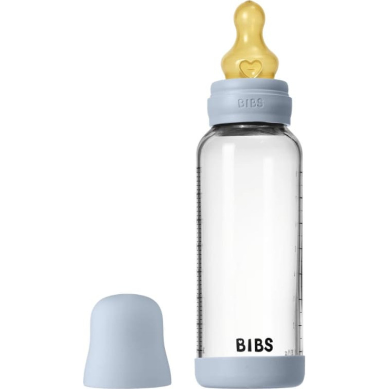 Bibs Стеклянная бутылочка для малыша 240ml Baby Blue