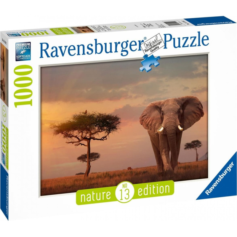 Ravensburger Пазл 1000 Слон Масаи-Мара