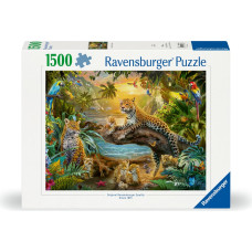 Ravensburger Пазл 1500 Семья леопардов в джунглях