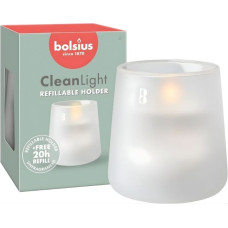 Bolsius Ароматизированная свеча в стеклянном стакане, чистый свет, &Oslash;95x85 мм, 0% аромата.