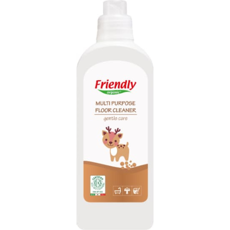 Friendly Organic Многофункциональное чистящее средство с ароматом цитрусовых для ванны, раковины и полов, 1000 мл