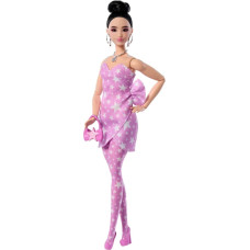 Barbie Кукла Barbiecore Deluxe Fashionistas &ndash; платье с завязкой и звёздами (спортивное телосложение)