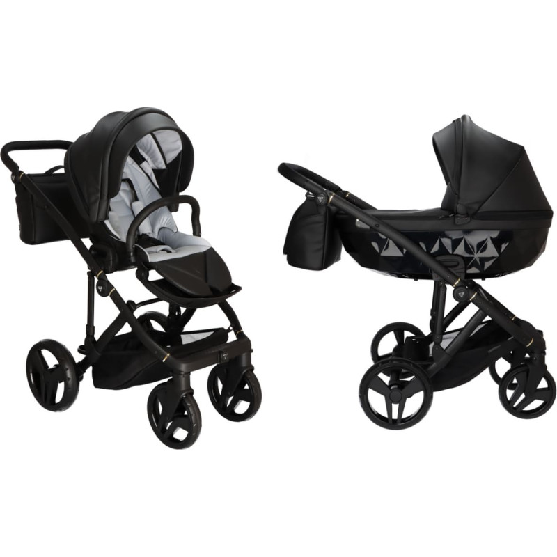 Junama Универсальная коляска 2 в 1 Diamond Classic 03 Черный (Black)