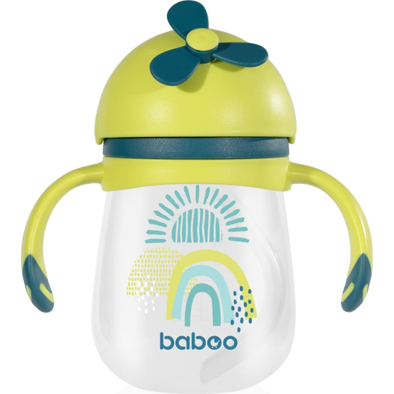 Baboo Бутылочка с силиконовой трубочкой Lagoon Fiesta, 9+ месяцев, 240 мл
