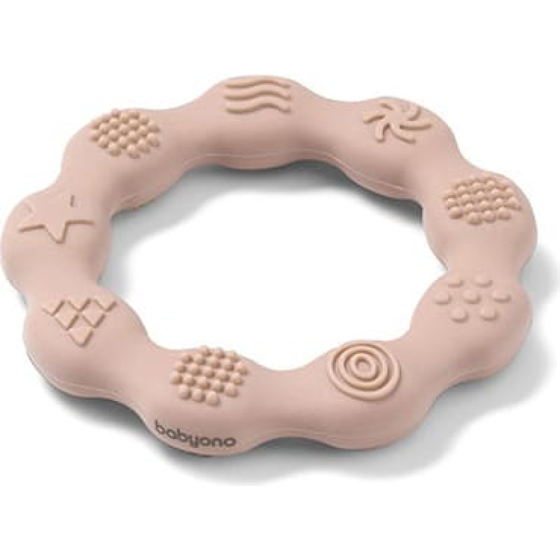 Babyono силиконовый прорезыватель Ring 825/04 бежевый