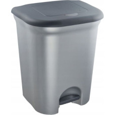 Keeeper Мусорное ведро с педалью для сортировки отходов, 2x11 л, Torge, 37,5x29,5x46 см, светло-серебристый.