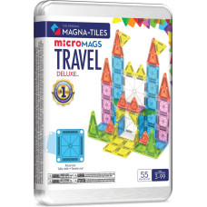 Magna-Tiles магнитный конструктор Набор для путешествий Deluxe, 55 деталей