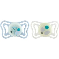 Chicco 186013 PHYSIOFORMA GLOW SILVER PATTERN 2-6M 2PCS BLUE