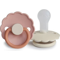 Frigg F75222484 Daisy Smoczek uspokajający 2-pak silikon 6-18m Biscuit / Cream