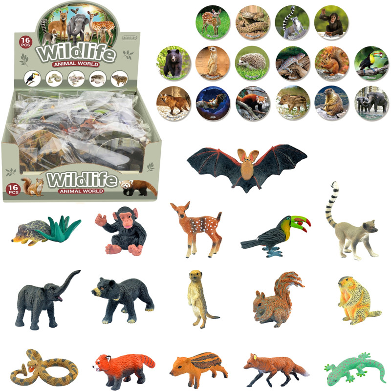 ZWIERZĘTA DZIKIE ZOO 16 WZORÓW