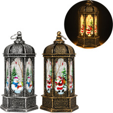 LAMPION ŚWIĄTECZNY ŚWIECĄCY 2 KOLORY