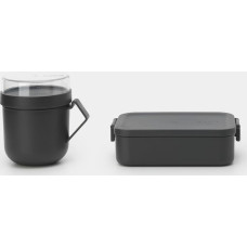 BRABANTIA Make & Take Набор контейнеров для обеда, dark grey 206665