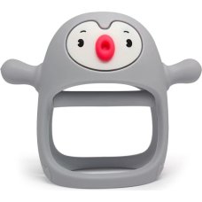 Smily Mia Gryzak silikonowy Pingwin light grey